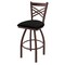 Holland Bar Stool Co 30" Swivel Bar Stool, Bronze Finish, Black Vinyl Seat 82030BZBlkVinyl - alternate 1